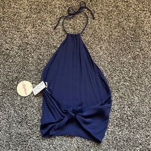 New/tags! Open back halter top